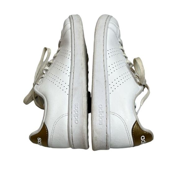 Adidas white perforated cloud foam advantage sneakers size 9.5 - Picture 6 of 13